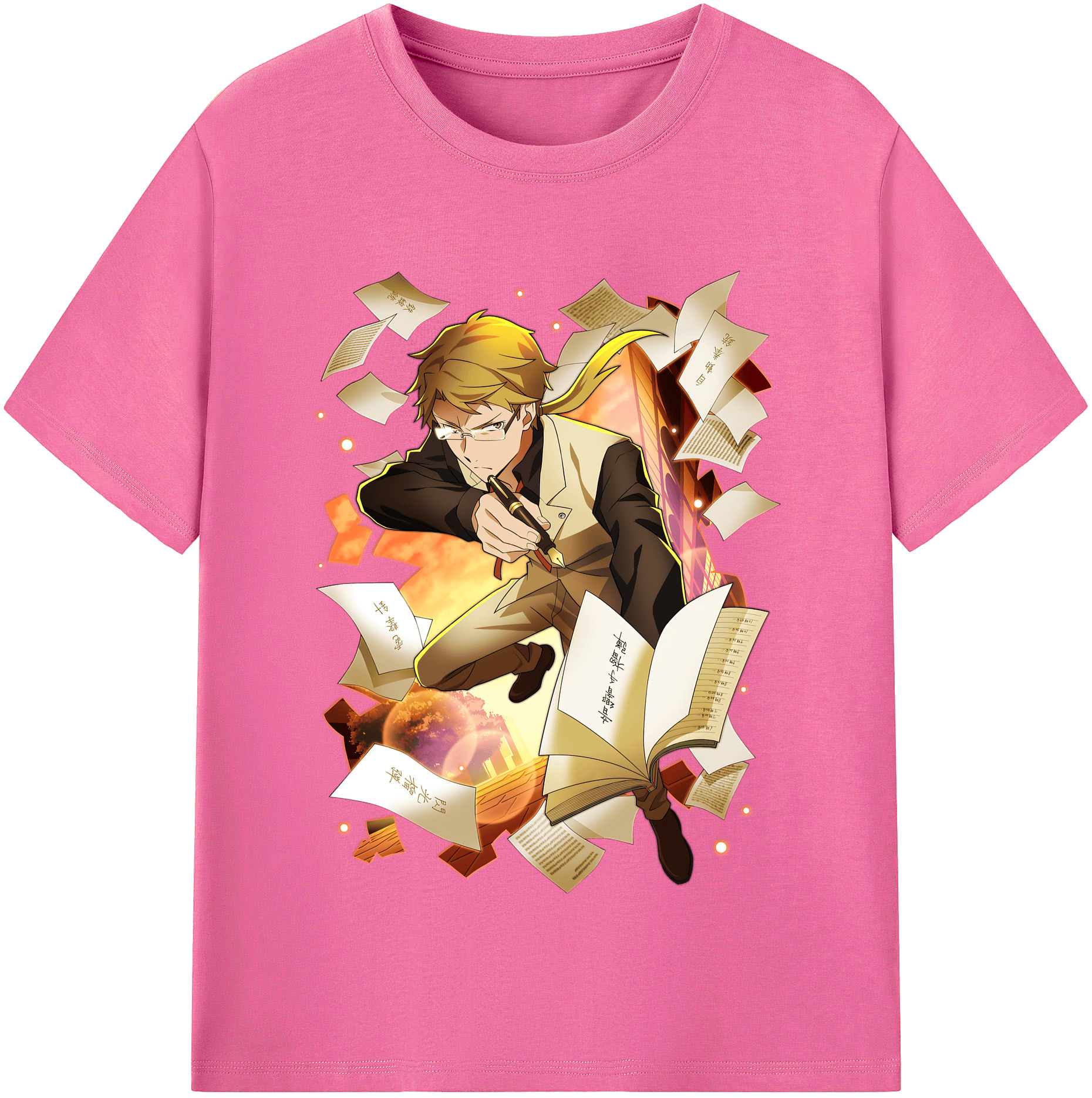 （画像用） 文豪ストレイドッグス Bungo Stray Dogs レディースカジュアルプリントTシャツ（綿100％）